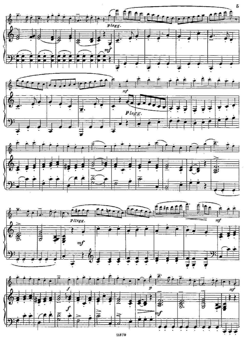 Fantaisies nationales. Ecossais. （Op.59 No.2）（长笛+钢琴伴奏） 长笛乐谱_第5张