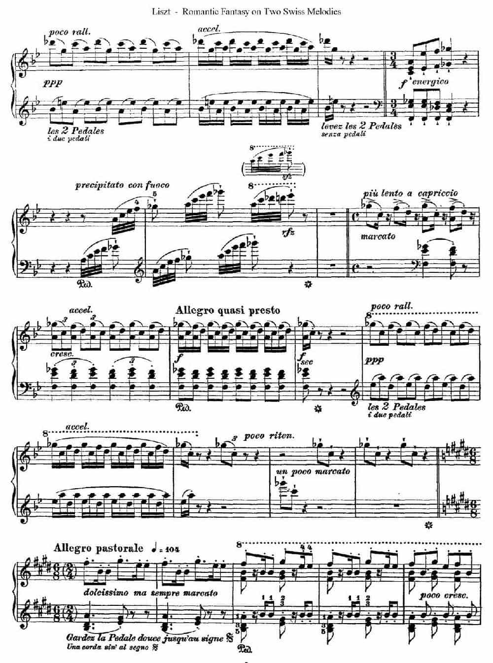 Romantic Fantasy on 2 Swiss Melodies Op.5(浪漫幻想曲) 钢琴乐谱_第2张