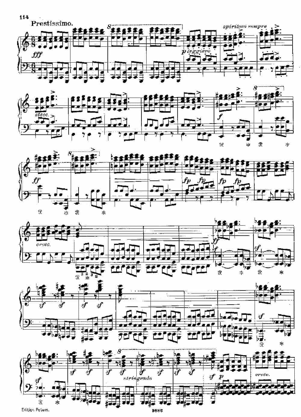 3首进行曲 S.426 No.3 钢琴乐谱_第11张