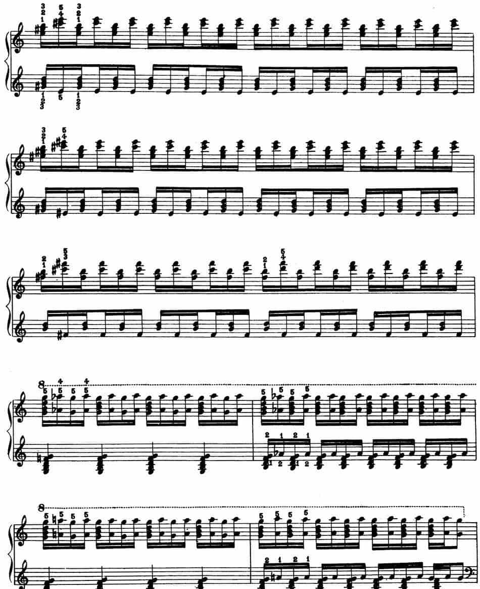 Technical Exercises S.146（李斯特钢琴技巧练习 BOOK Ⅷ） 钢琴乐谱_第22张