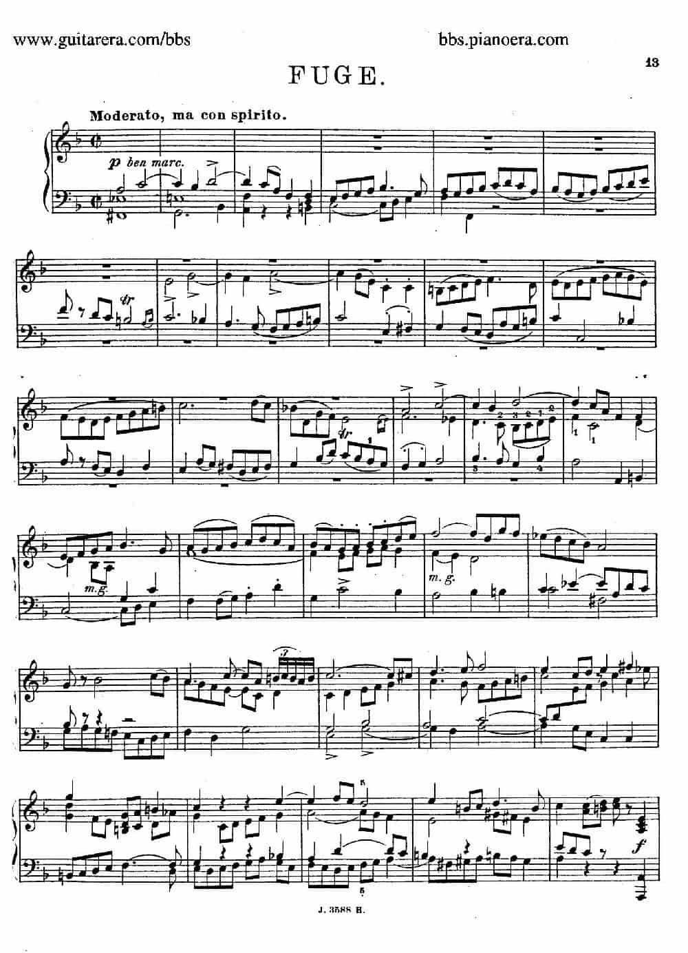 Theme with Variations and Fugue in F Major Op.14 （F大调主题变奏与赋格） 钢琴乐谱_第13张