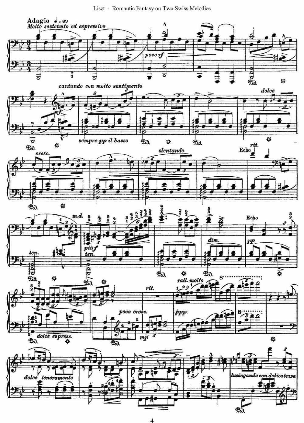 Romantic Fantasy on 2 Swiss Melodies Op.5(浪漫幻想曲) 钢琴乐谱_第4张