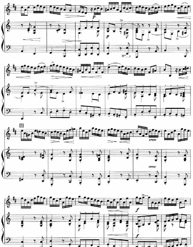 奏鸣曲第六首（小号+钢琴伴奏） 铜管乐器谱_第4张