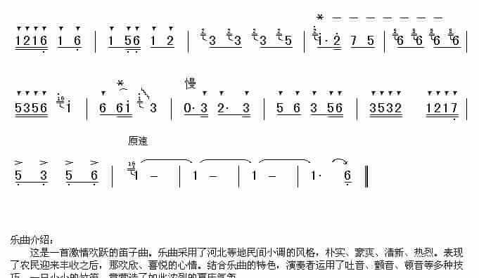 喜庆（陈大伟作曲版） 笛箫乐谱_第3张