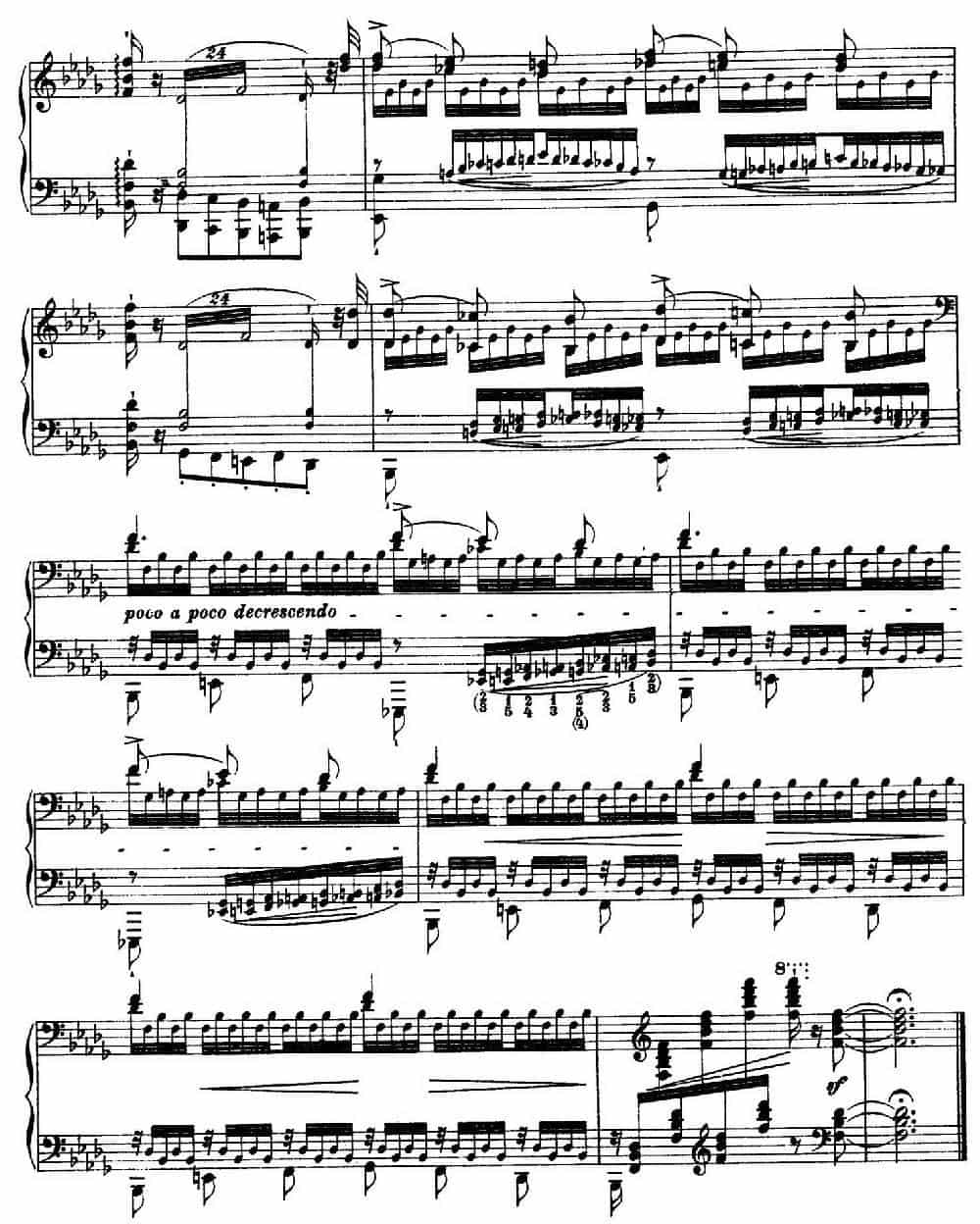 12 Etudes d'execution Transcendante S.139（12首超技练习曲·12） 钢琴乐谱_第10张