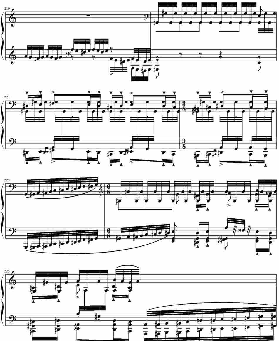 钟声大幻想曲（Grand Fantasia de Bravoure） 钢琴乐谱_第22张