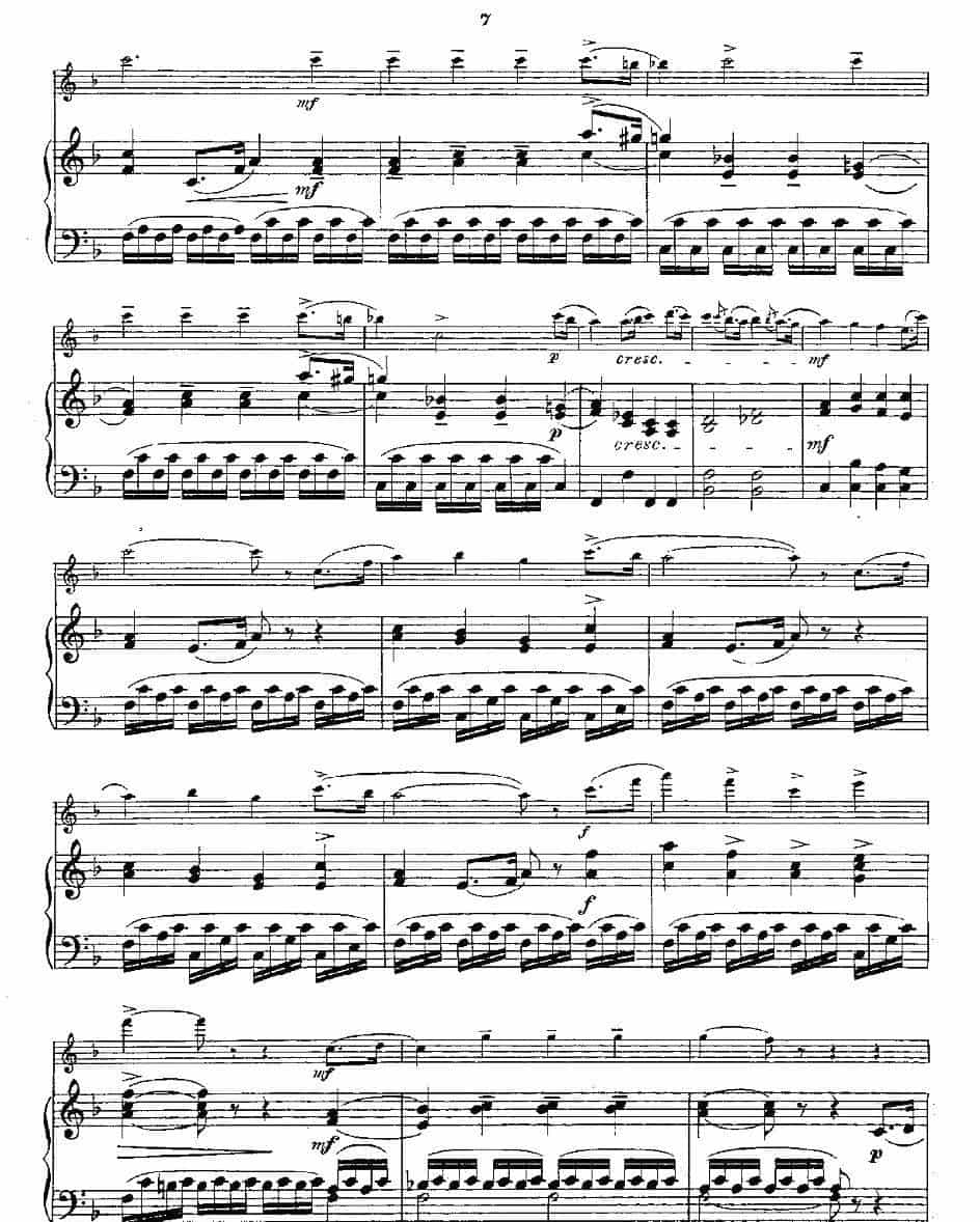Opern-Transcriptionen.Op.45-3（长笛+钢琴伴奏） 长笛乐谱_第7张
