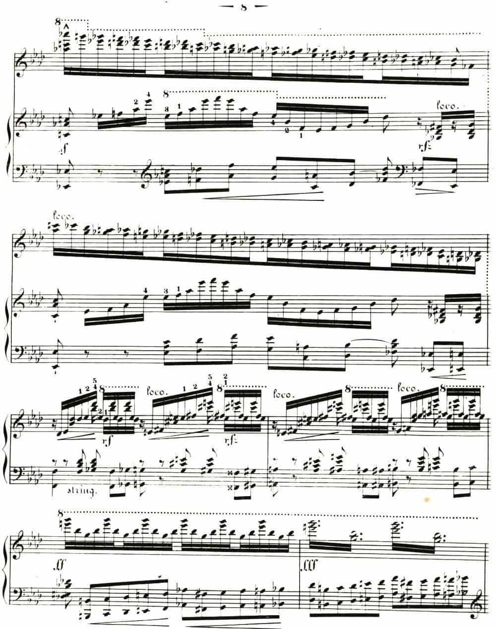 李斯特音乐会练习曲&nbsp;S144（2 轻盈 f小调 S144 La leggierezza F minor） 钢琴乐谱_第6张