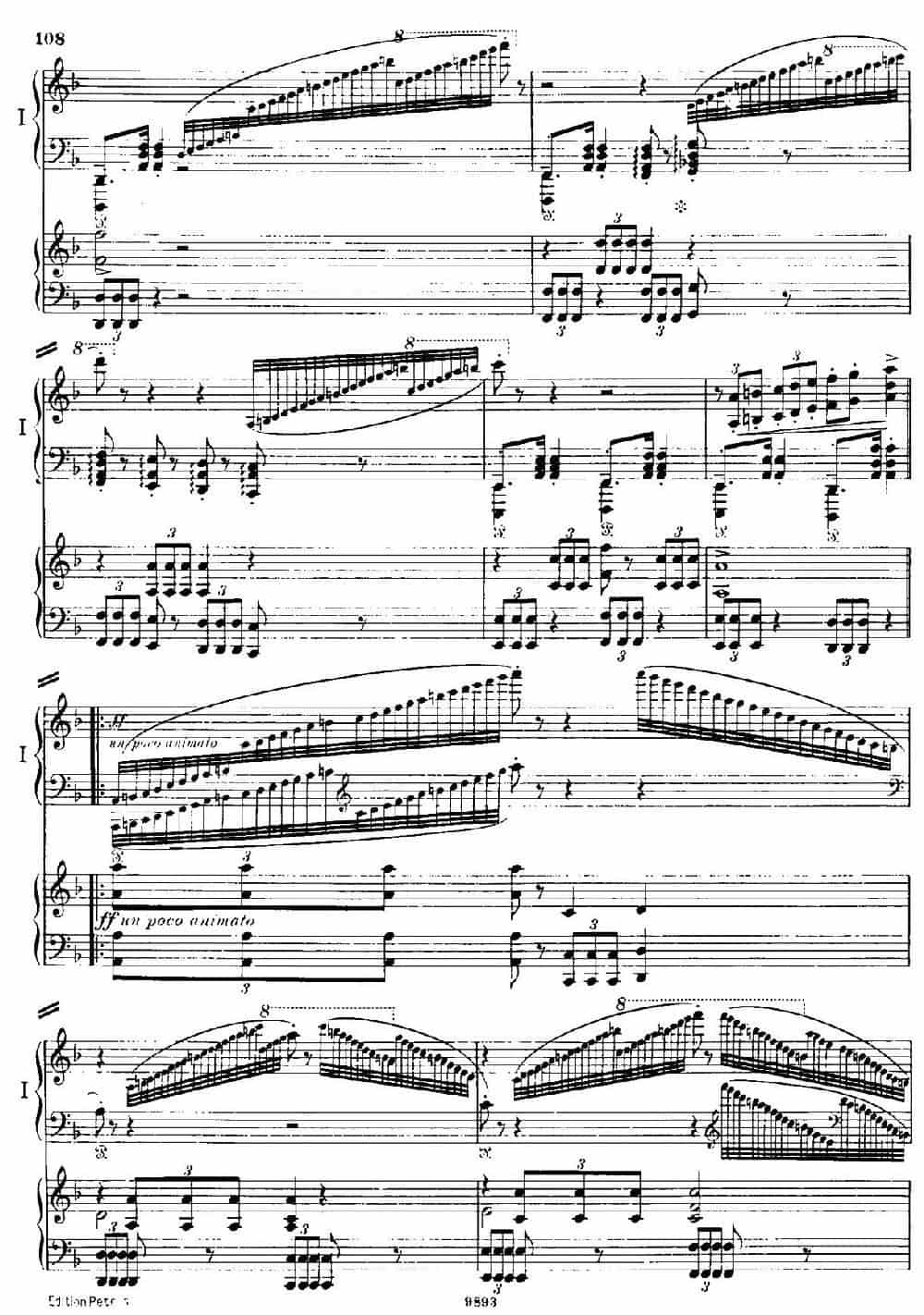 Danse Macabre.（双钢琴） 钢琴乐谱_第7张