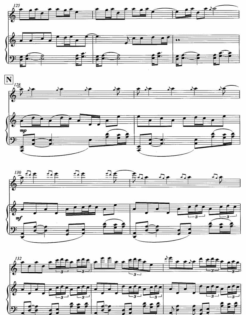 飞歌（笛子协奏曲+钢琴伴奏)P1—1） 笛箫乐谱_第10张