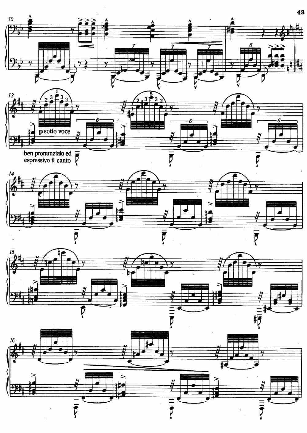12 Etudes d'execution Transcendante S.139（12首超技练习曲·6） 钢琴乐谱_第2张