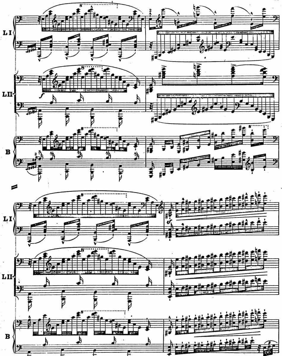 6首帕格尼尼大练习曲（Thema mit Variationen Etude Nr.6） 钢琴乐谱_第25张