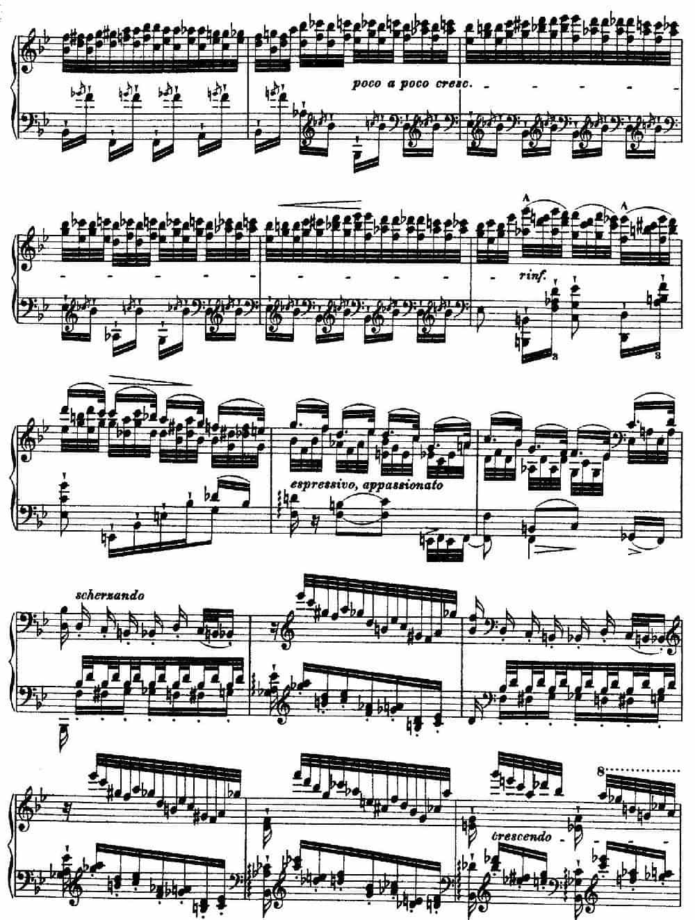 12 Etudes d'execution Transcendante S.139（12首超技练习曲·5） 钢琴乐谱_第3张
