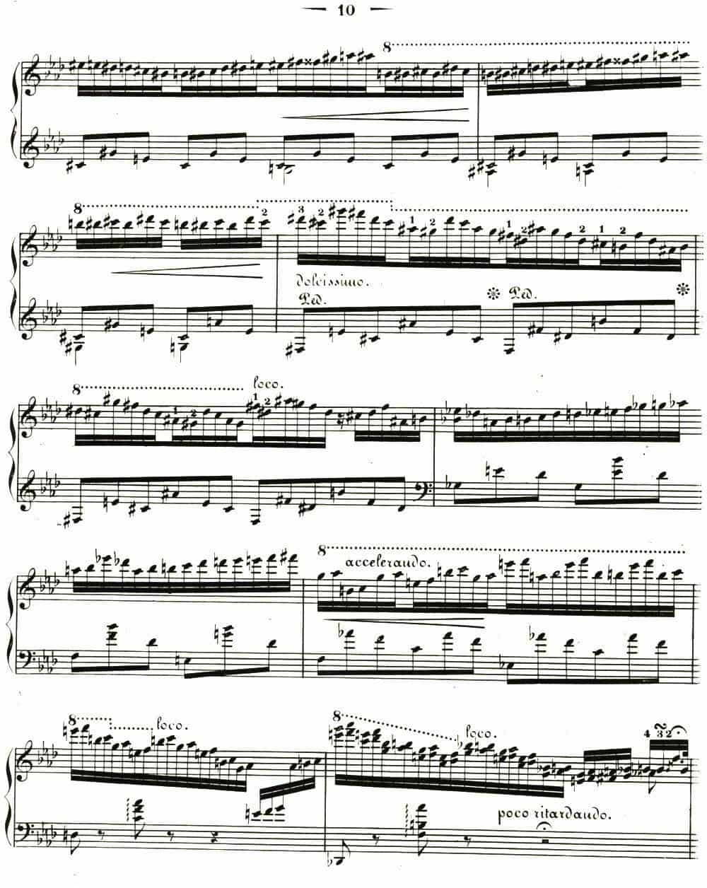 李斯特音乐会练习曲&nbsp;S144（2 轻盈 f小调 S144 La leggierezza F minor） 钢琴乐谱_第8张