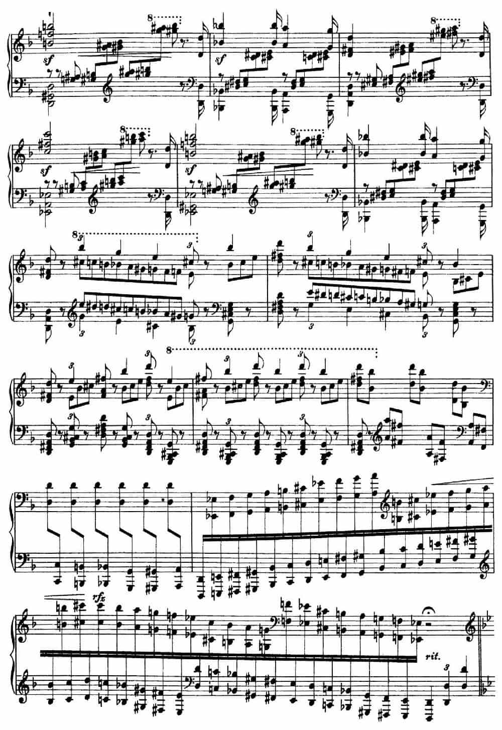12 Etudes d'execution Transcendante S.139（12首超技练习曲·4） 钢琴乐谱_第6张