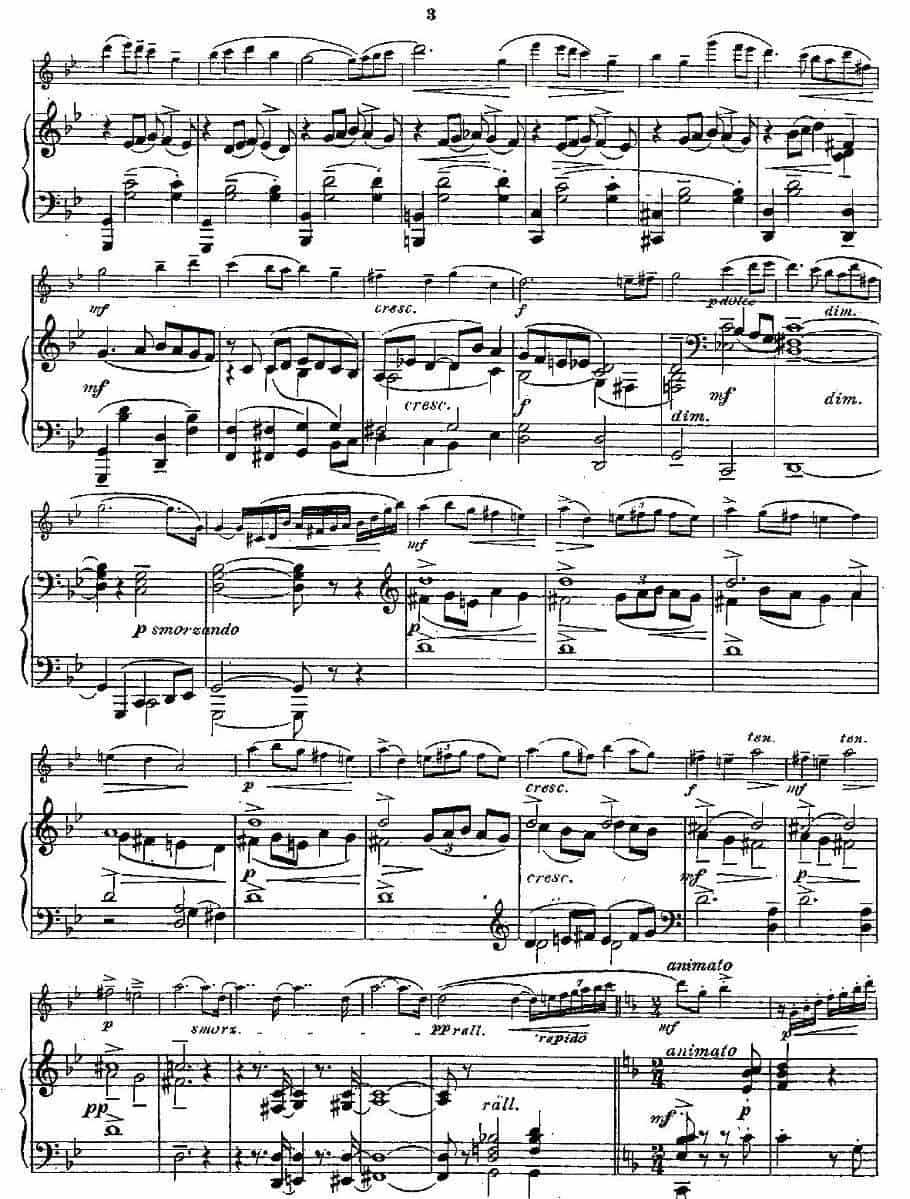 Fantaisies nationales. Op. 59, 3. （长笛+钢琴伴奏） 长笛乐谱_第2张