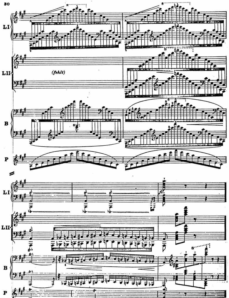 6首帕格尼尼大练习曲（Thema mit Variationen Etude Nr.6） 钢琴乐谱_第30张