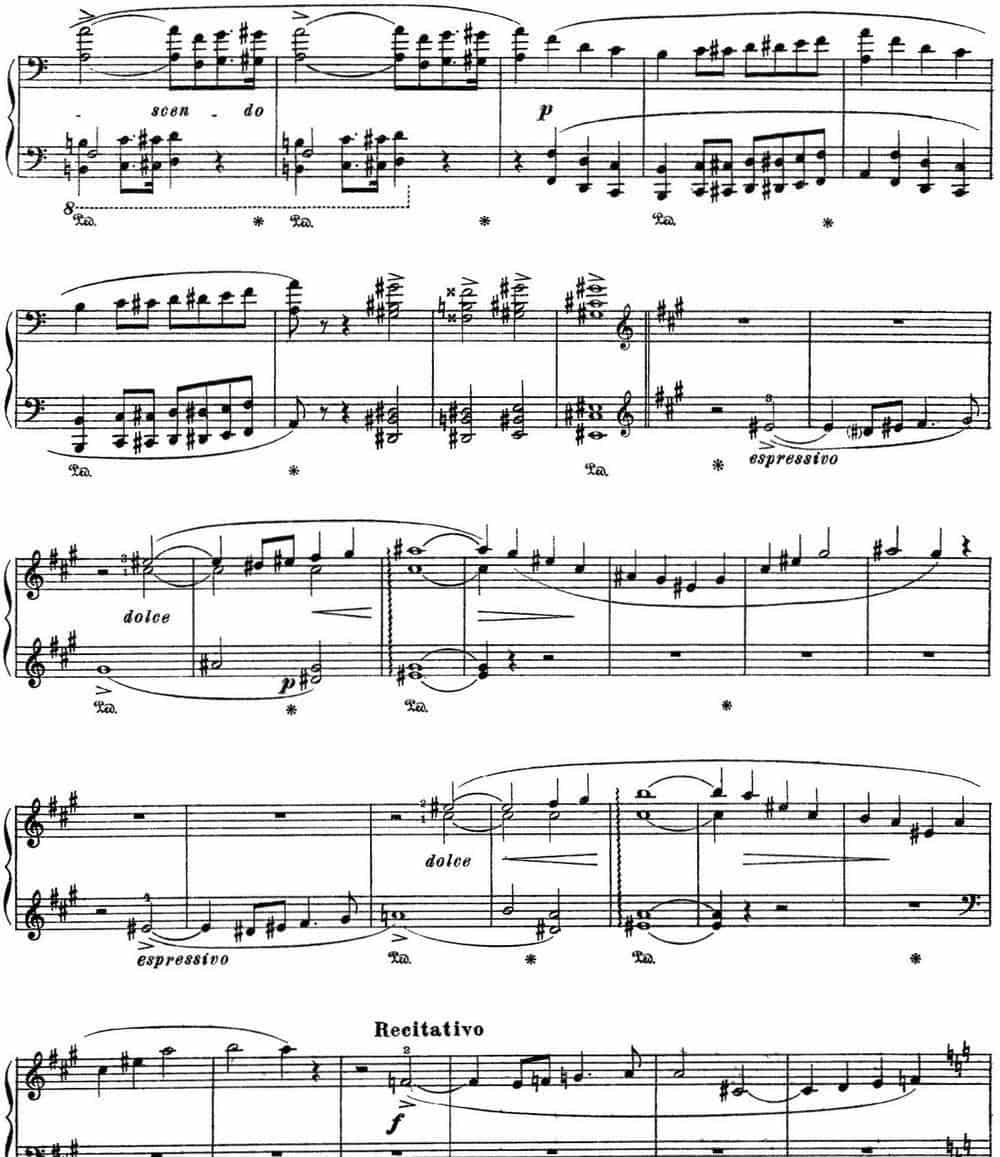 李斯特 旅游岁月 第三集 S.163 No.6 葬礼进行曲 钢琴乐谱_第3张