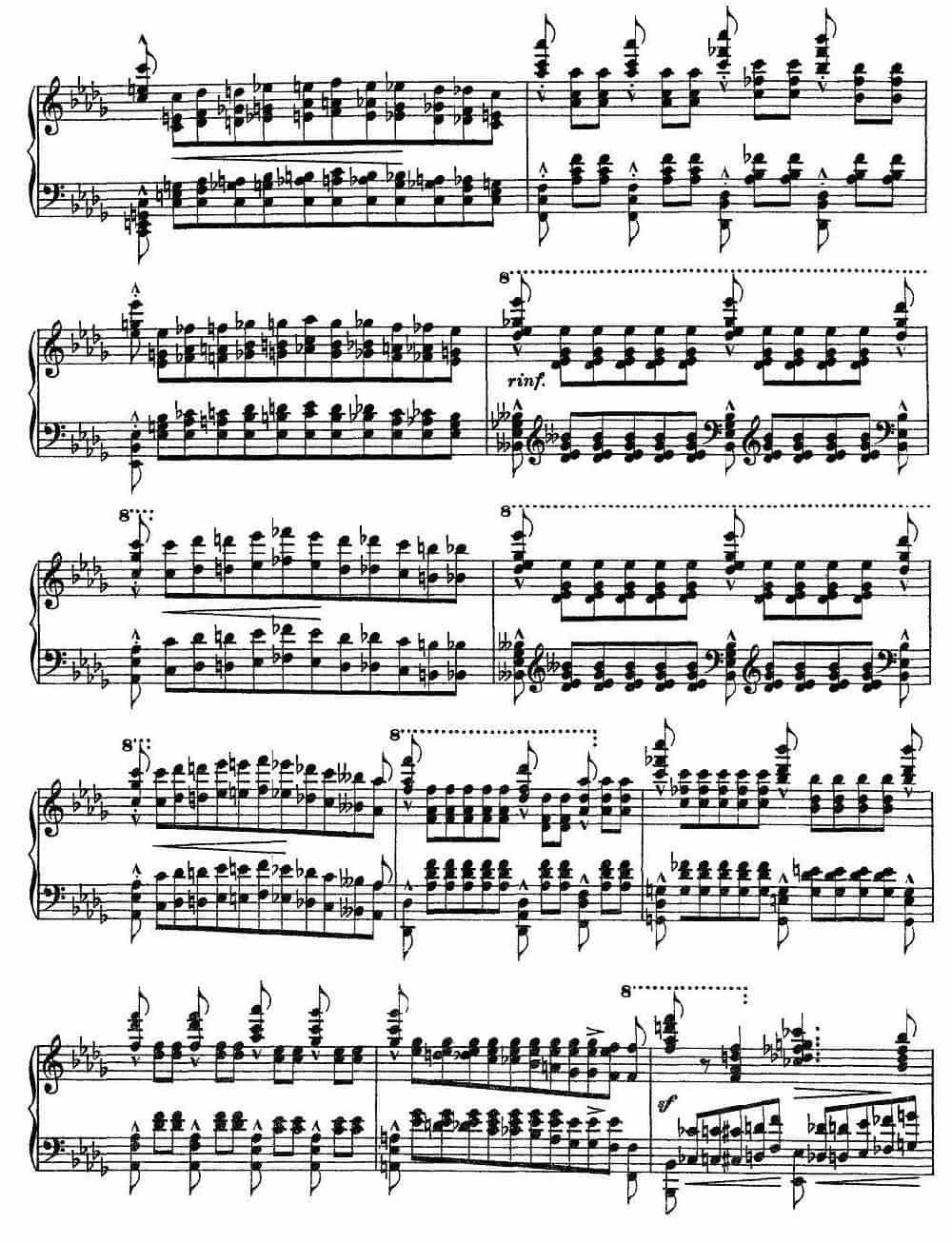12首超级技巧练习曲：Harmonies du soir（夜之和谐） 钢琴乐谱_第6张