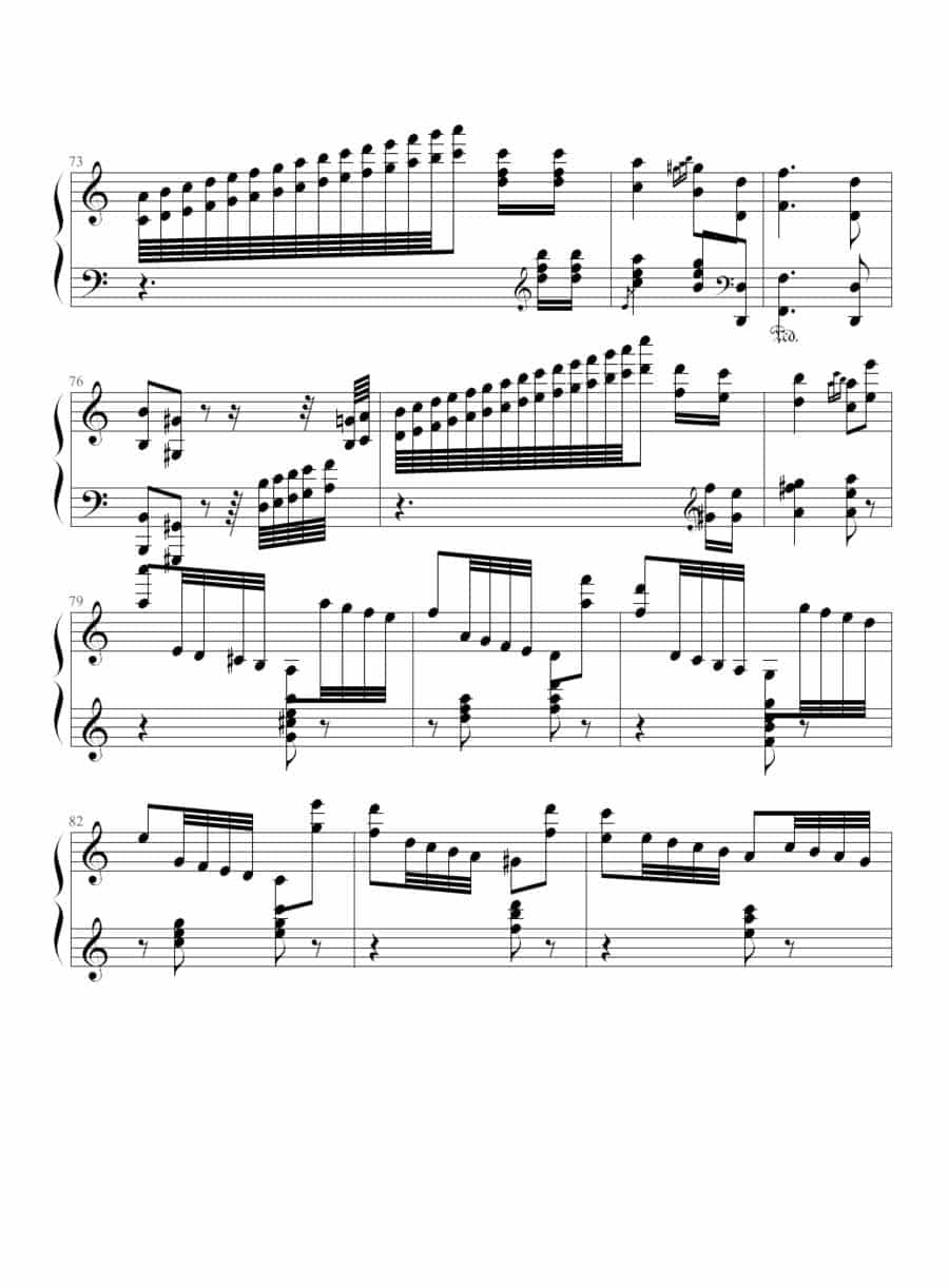 狩猎（练习曲） 钢琴乐谱_第7张