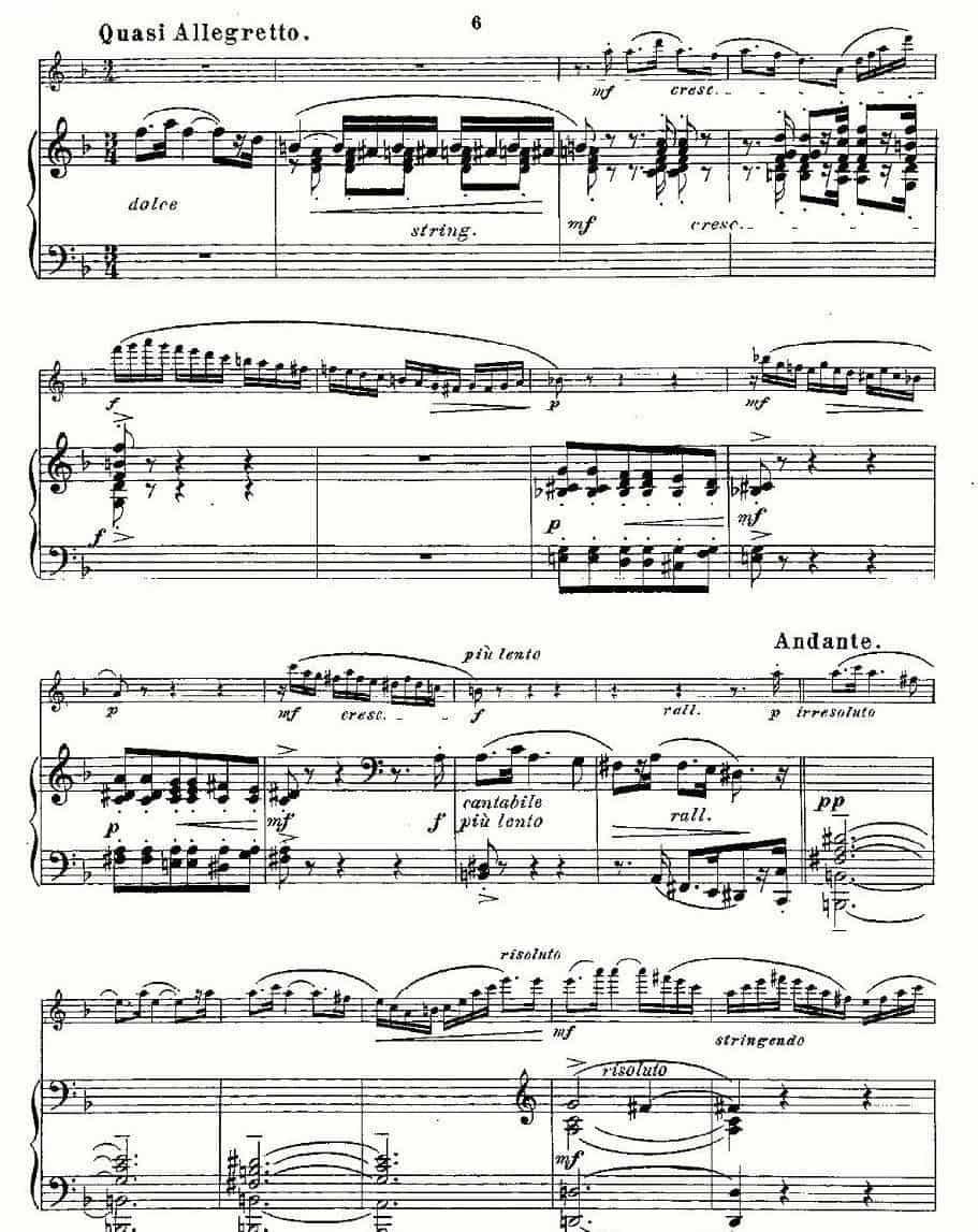 Fantaisies nationales. Op. 59, 4. （长笛+钢琴伴奏） 长笛乐谱_第4张