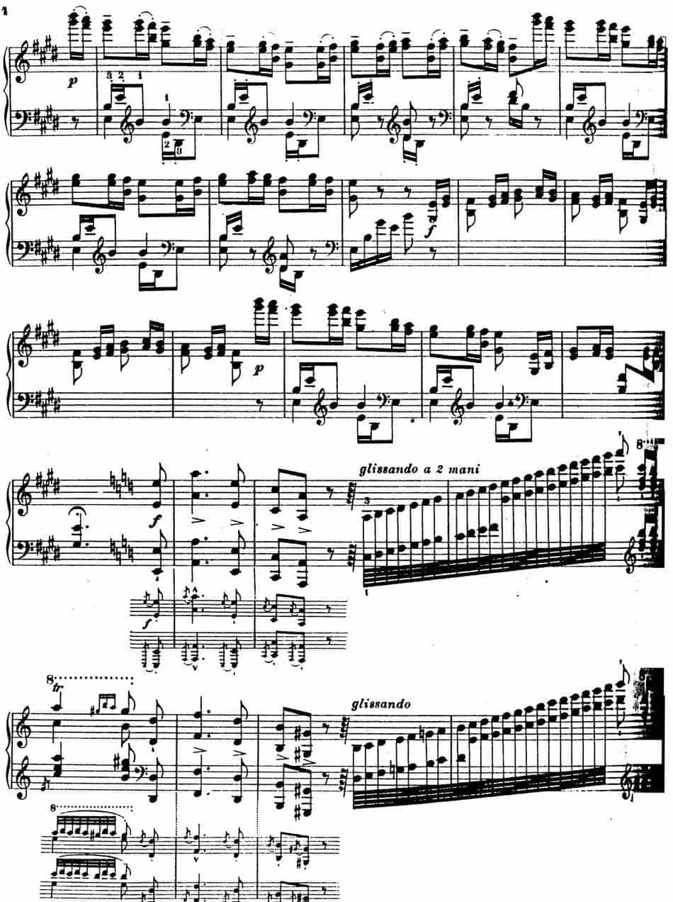 6首帕格尼尼大练习曲（La Chasse Etude Nr.5） 钢琴乐谱_第3张