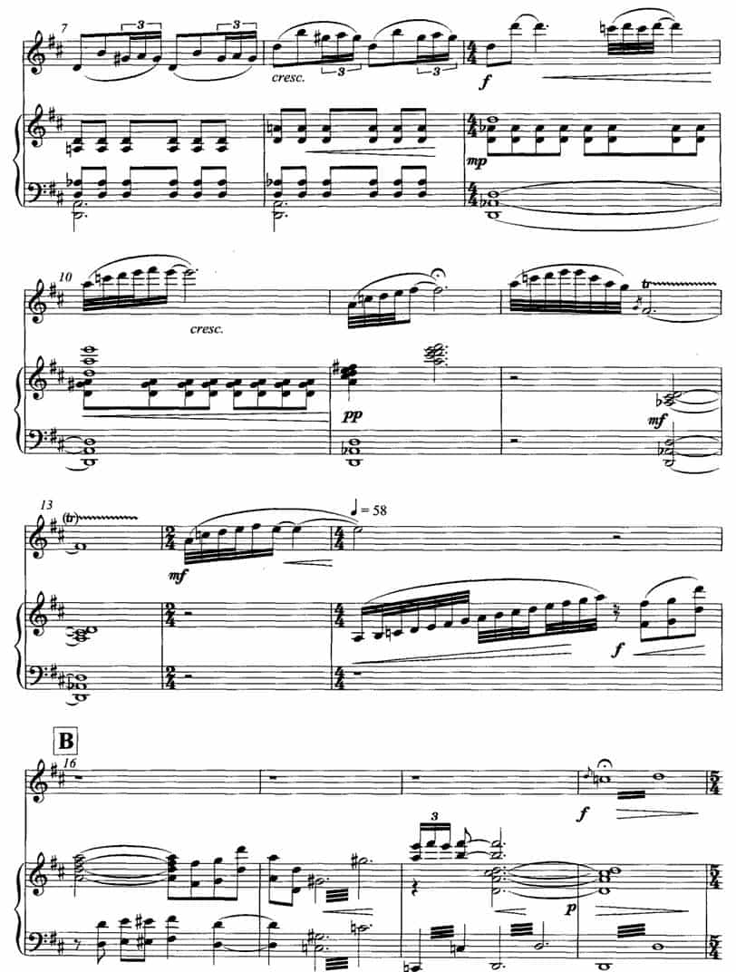 飞歌（笛子协奏曲+钢琴伴奏)P1—1） 笛箫乐谱_第2张