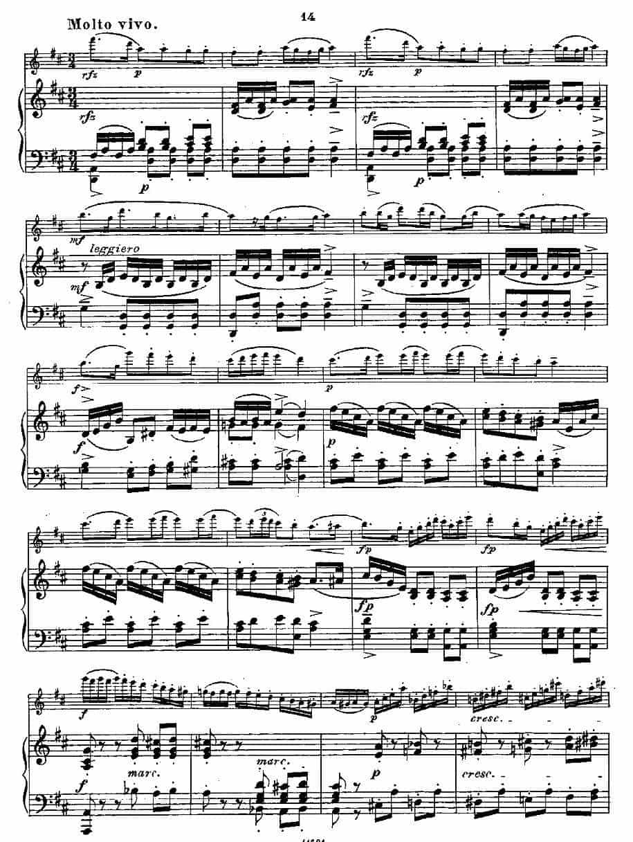 Fantaisies nationales. Op. 59, 4. （长笛+钢琴伴奏） 长笛乐谱_第12张
