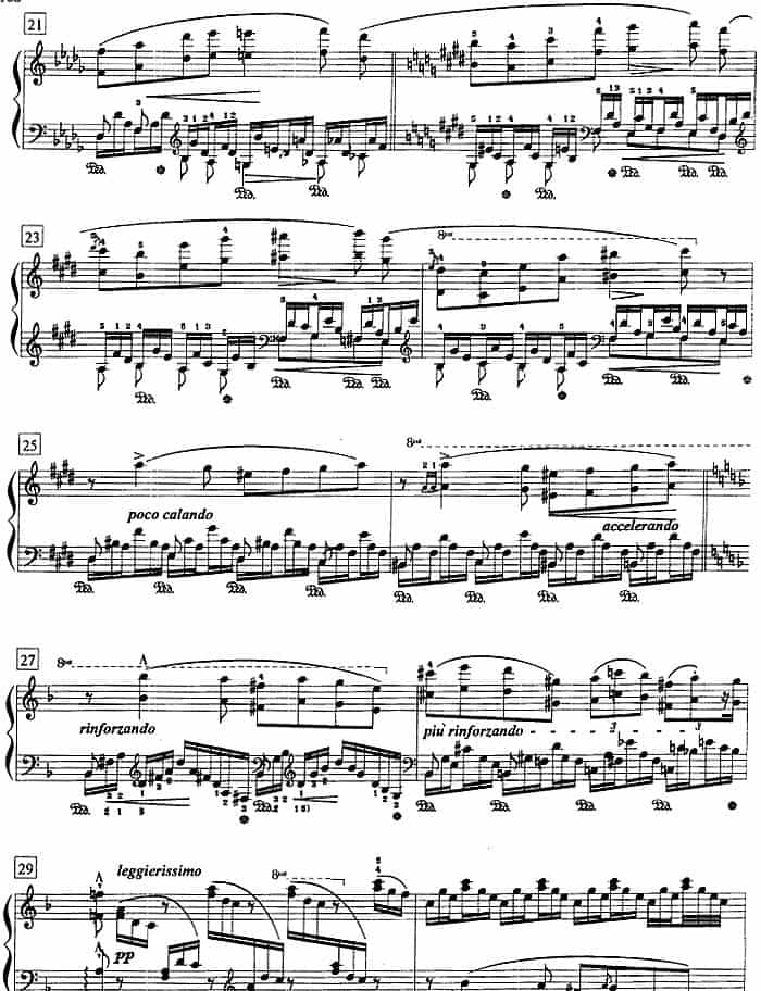 钢琴教程第八级 练习曲（森林的呼啸） 钢琴乐谱_第3张
