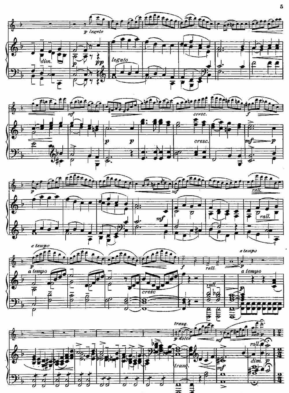 Fantaisies nationales. Danois. （Op.59 No.1）（长笛+钢琴伴奏） 长笛乐谱_第4张