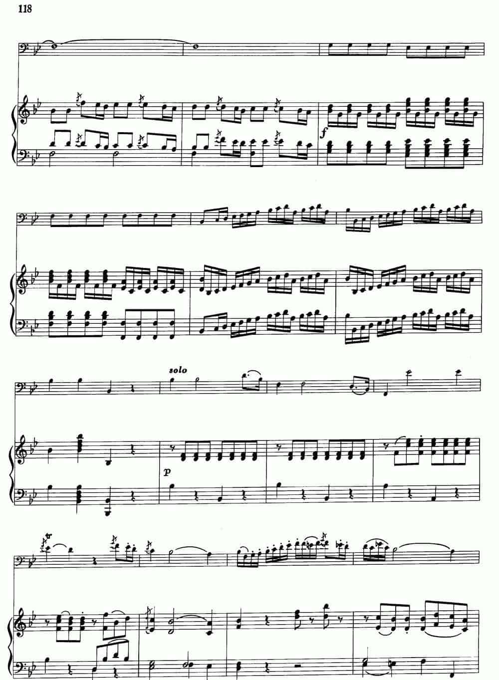 降B大调协奏曲（大管+钢琴伴奏） 铜管乐器谱_第3张