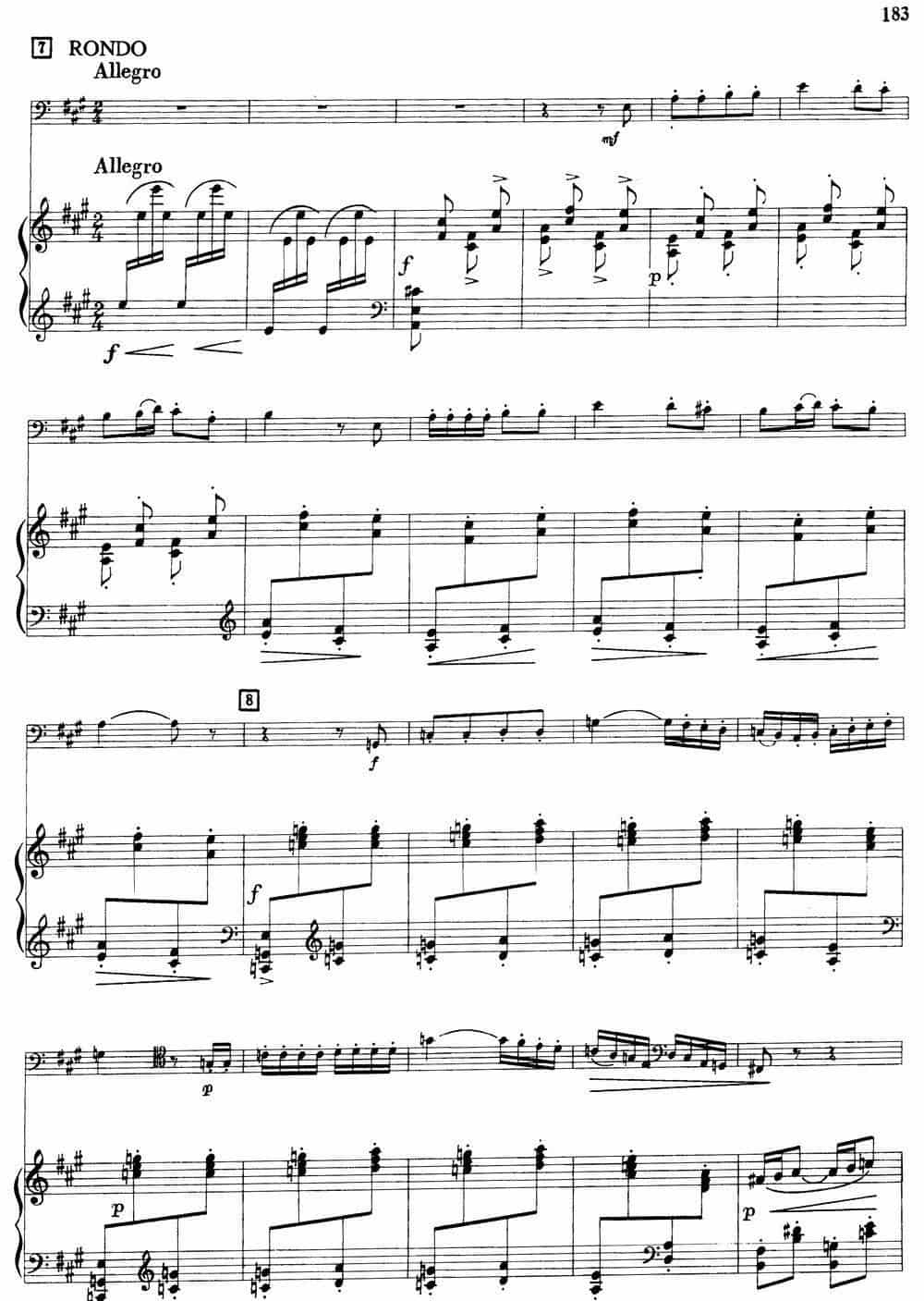 宣叙调、西西里舞曲和回旋曲（大管+钢琴伴奏） 铜管乐器谱_第5张