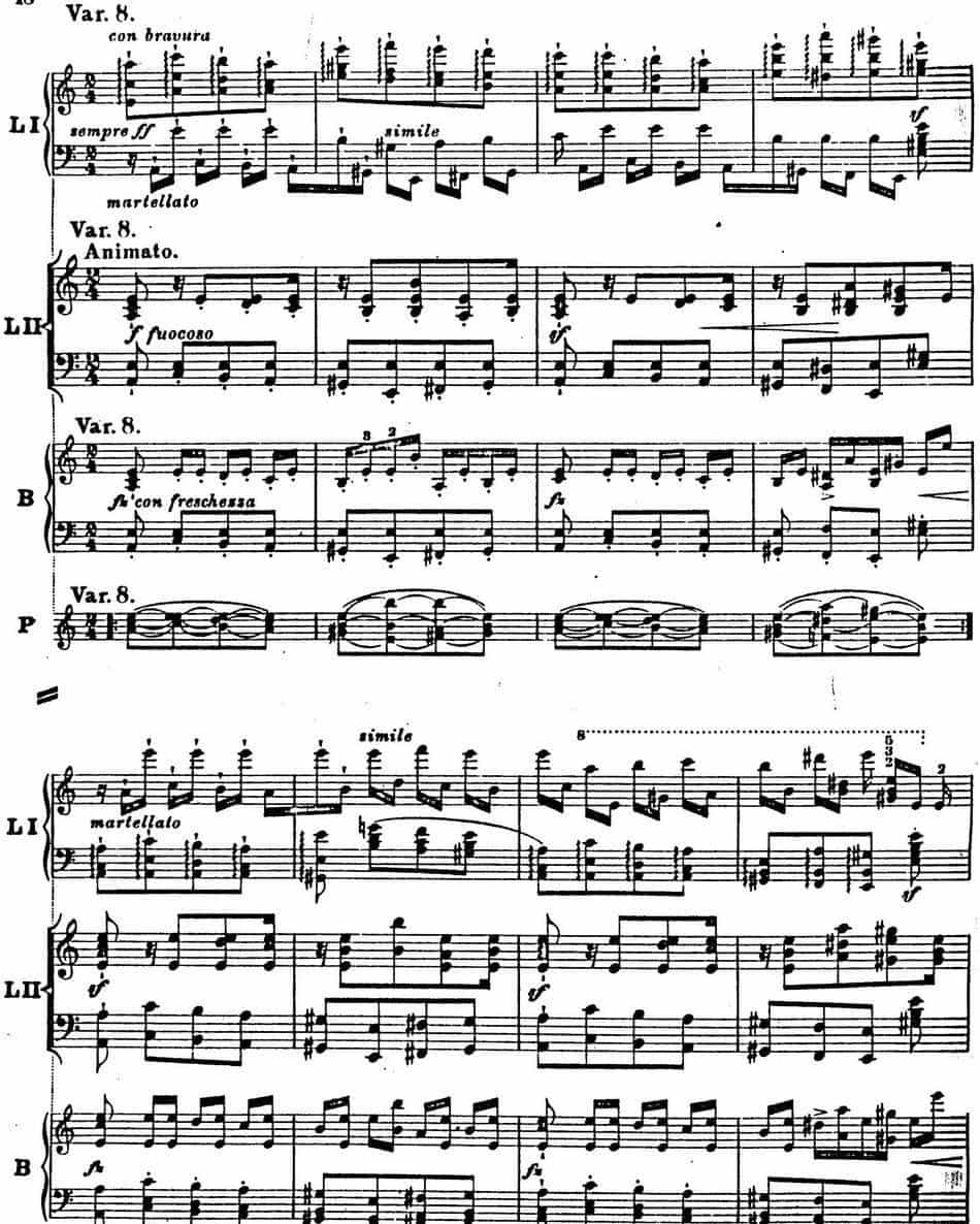 6首帕格尼尼大练习曲（Thema mit Variationen Etude Nr.6） 钢琴乐谱_第18张
