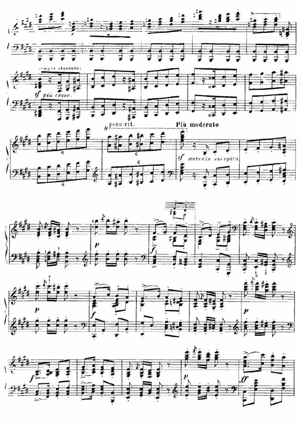 19 Rhapsodies Hongroises S.244  No.1（19首匈牙利狂想曲·第1首） 钢琴乐谱_第12张