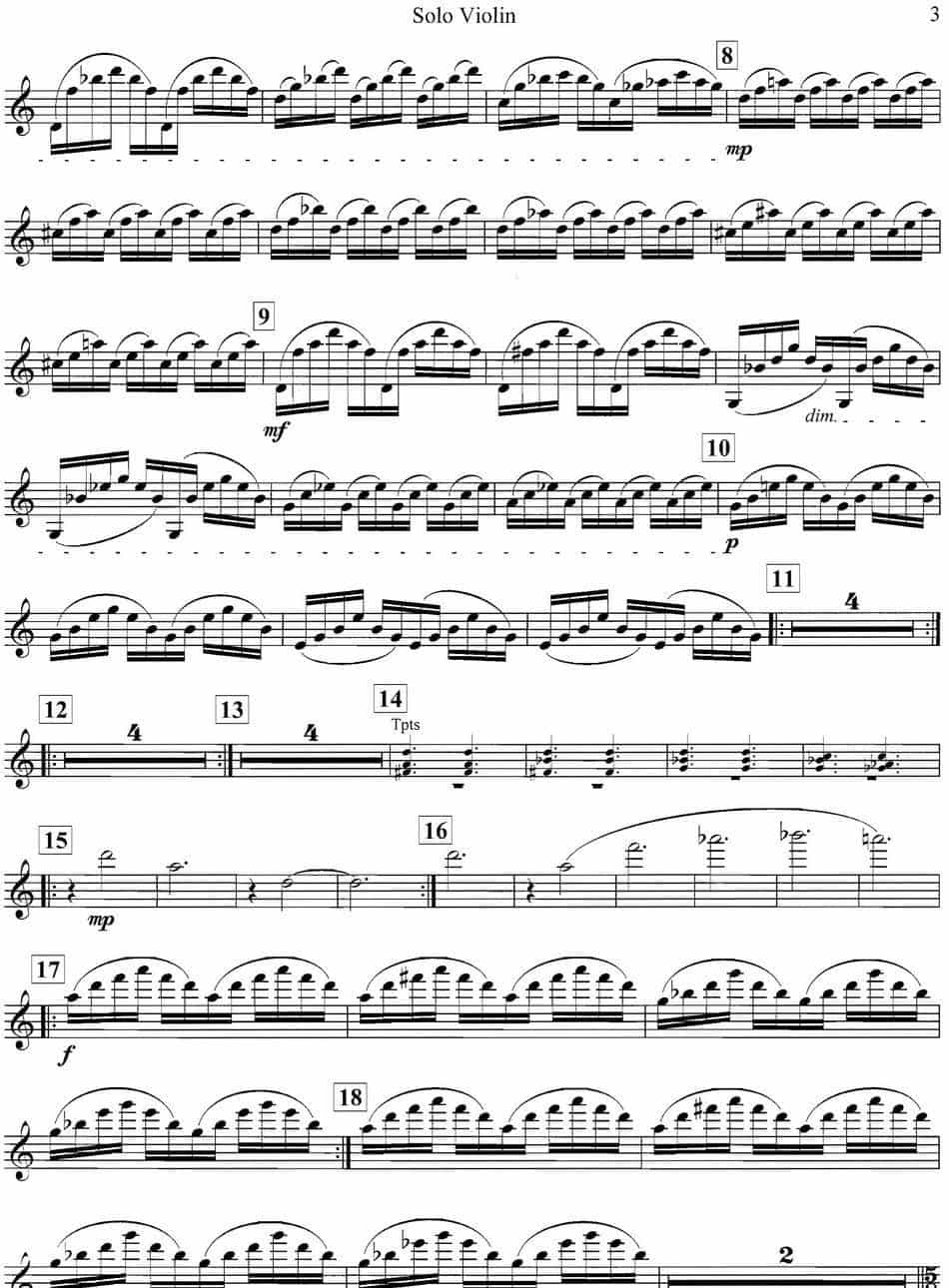 PHILIP GLASS Violin Concerto（格拉斯小提琴协奏曲I） 提琴乐谱_第2张