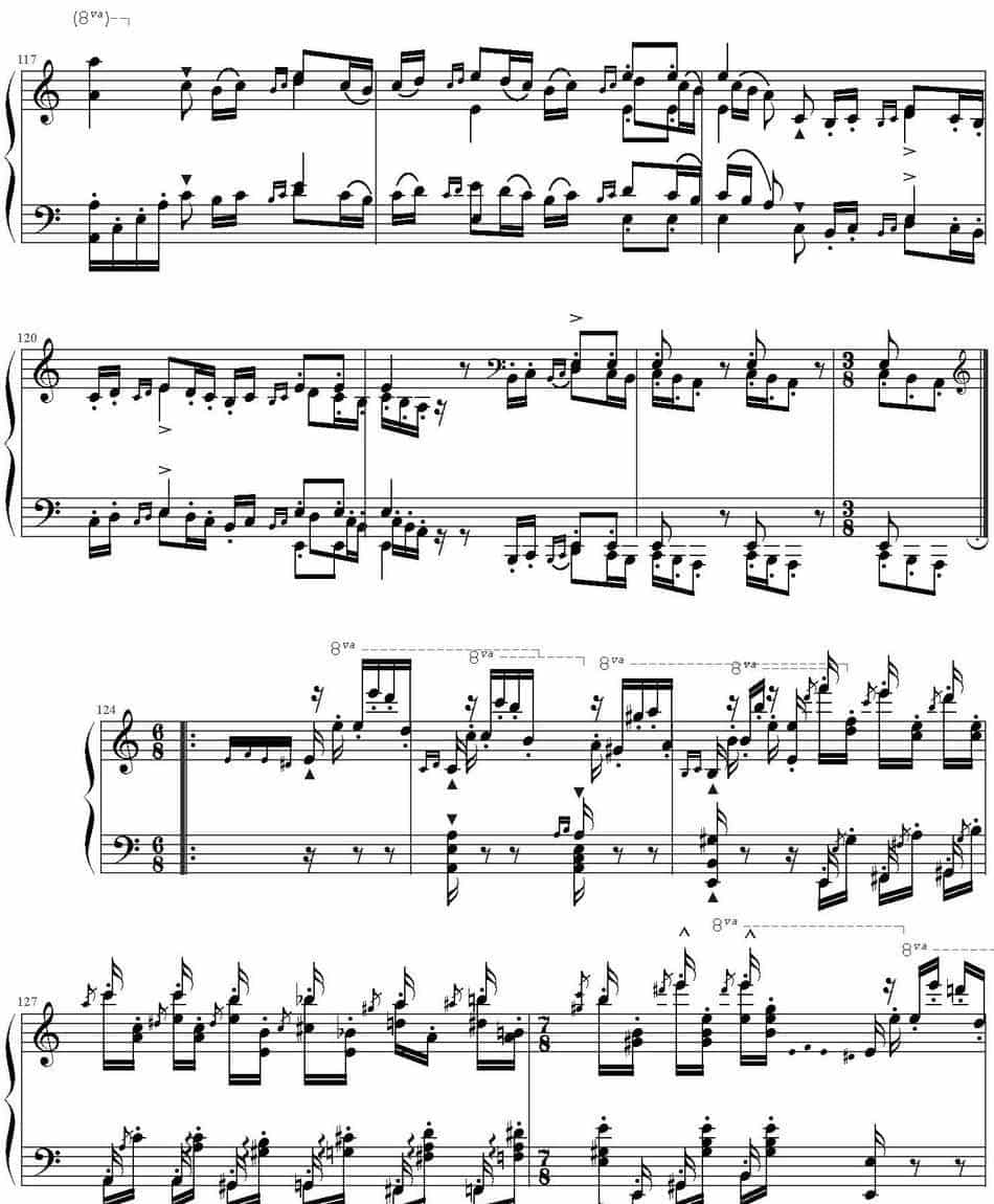 钟声大幻想曲（Grand Fantasia de Bravoure） 钢琴乐谱_第10张