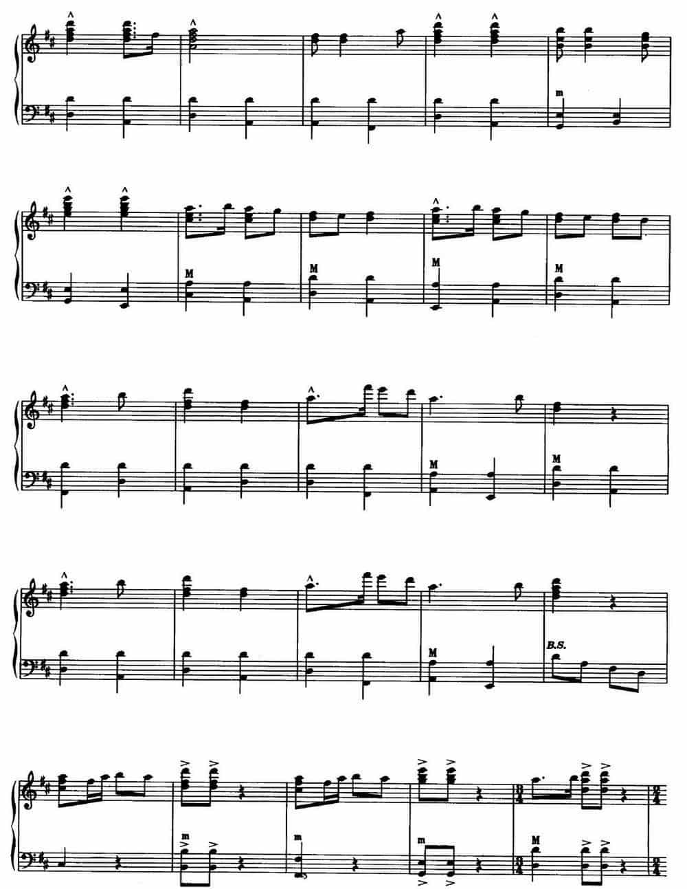 保卫黄河（选自钢琴协奏曲《黄河》 ） 手风琴乐谱_第7张