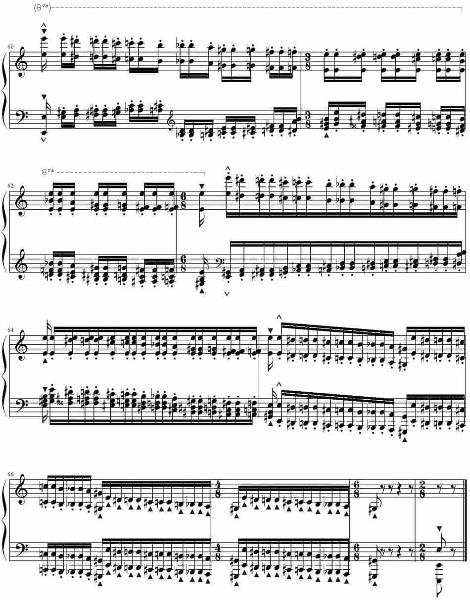 钟声大幻想曲（Grand Fantasia de Bravoure） 钢琴乐谱_第6张