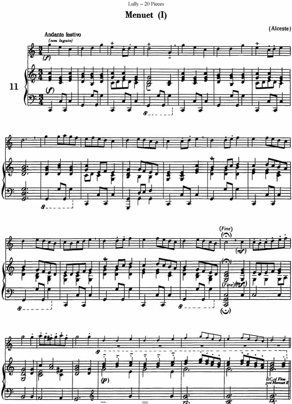 卢黎20首长笛附带钢琴伴奏曲 长笛乐谱_第22张