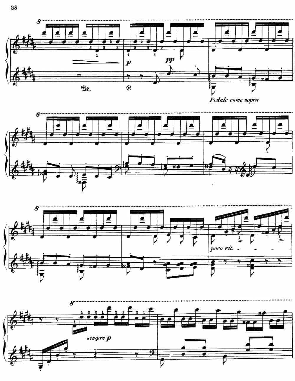 Paganini Etudes No.3 in G# （6首帕格尼尼大练习曲之Ⅲ） 钢琴乐谱_第4张