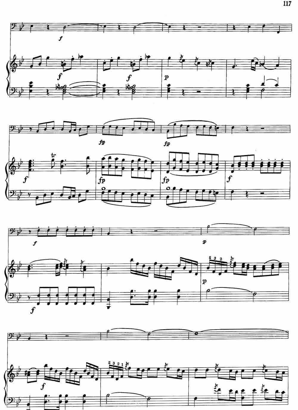 降B大调协奏曲（大管+钢琴伴奏） 铜管乐器谱_第2张