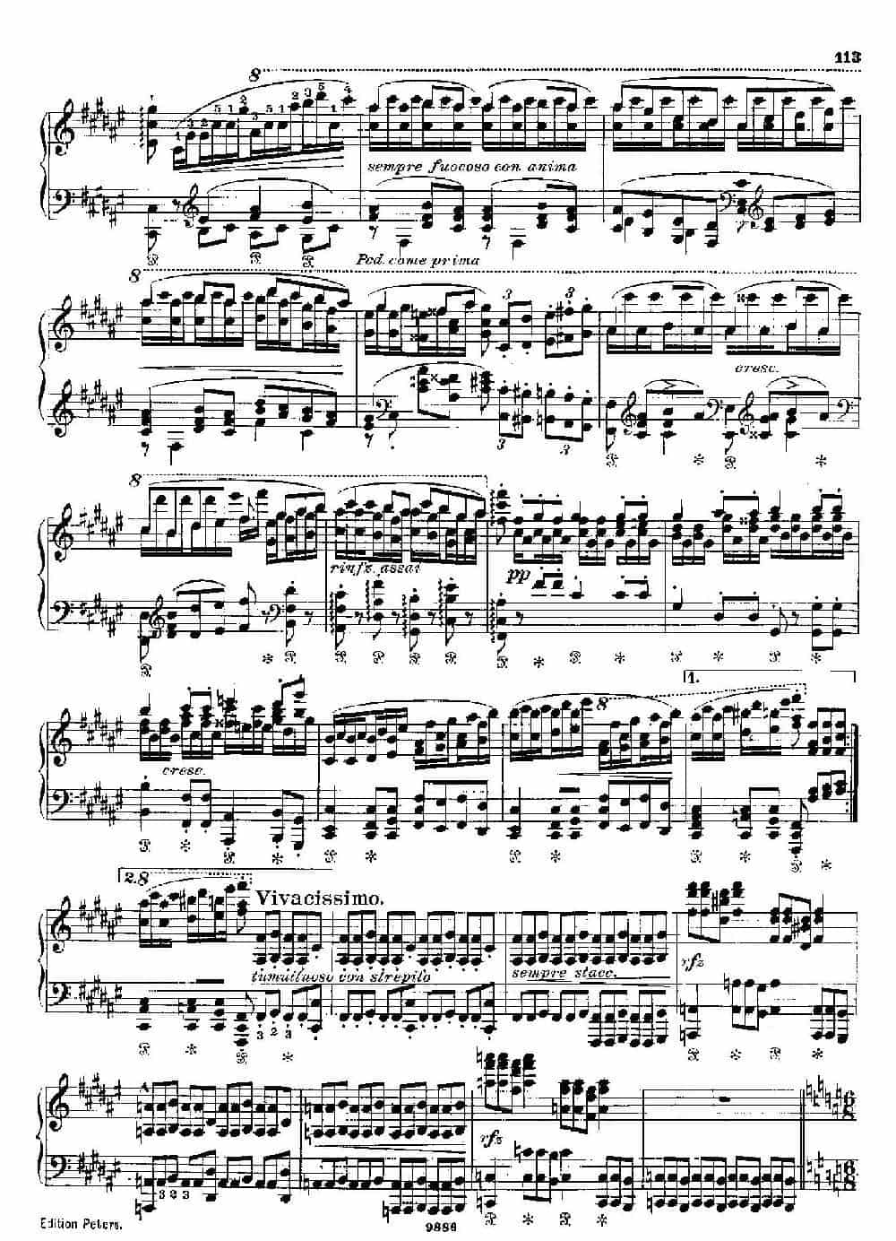 3首进行曲 S.426 No.3 钢琴乐谱_第10张