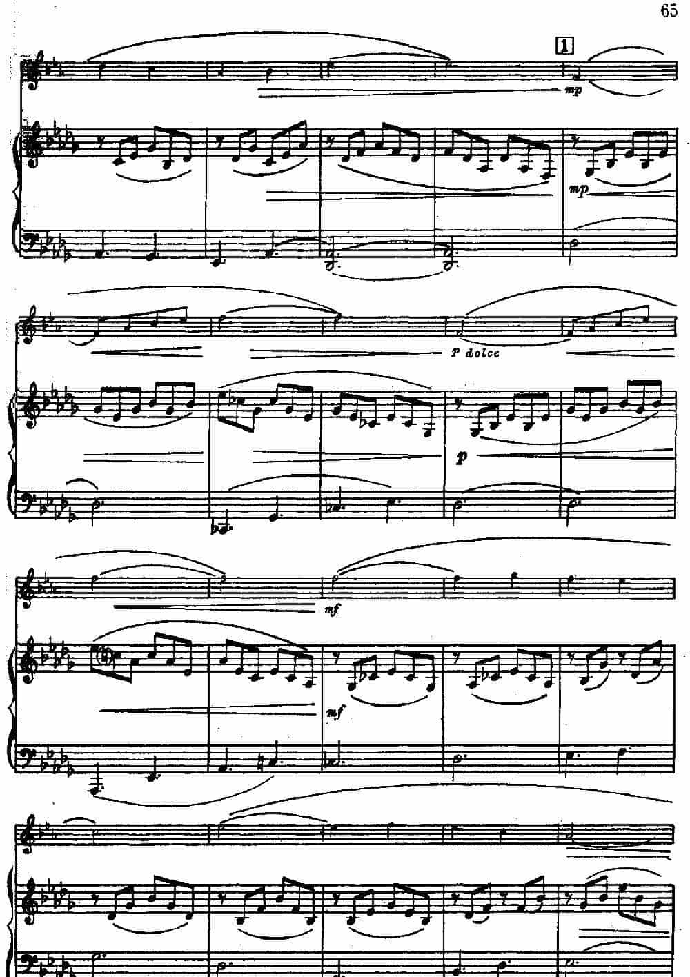 组曲（1）（小号+钢琴伴奏） 铜管乐器谱_第2张