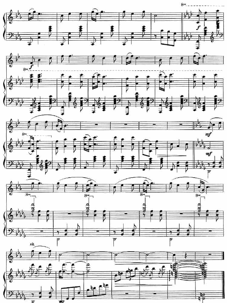 组曲《清水江畔》3.月夜笙歌（小号+钢琴伴奏） 铜管乐器谱_第2张