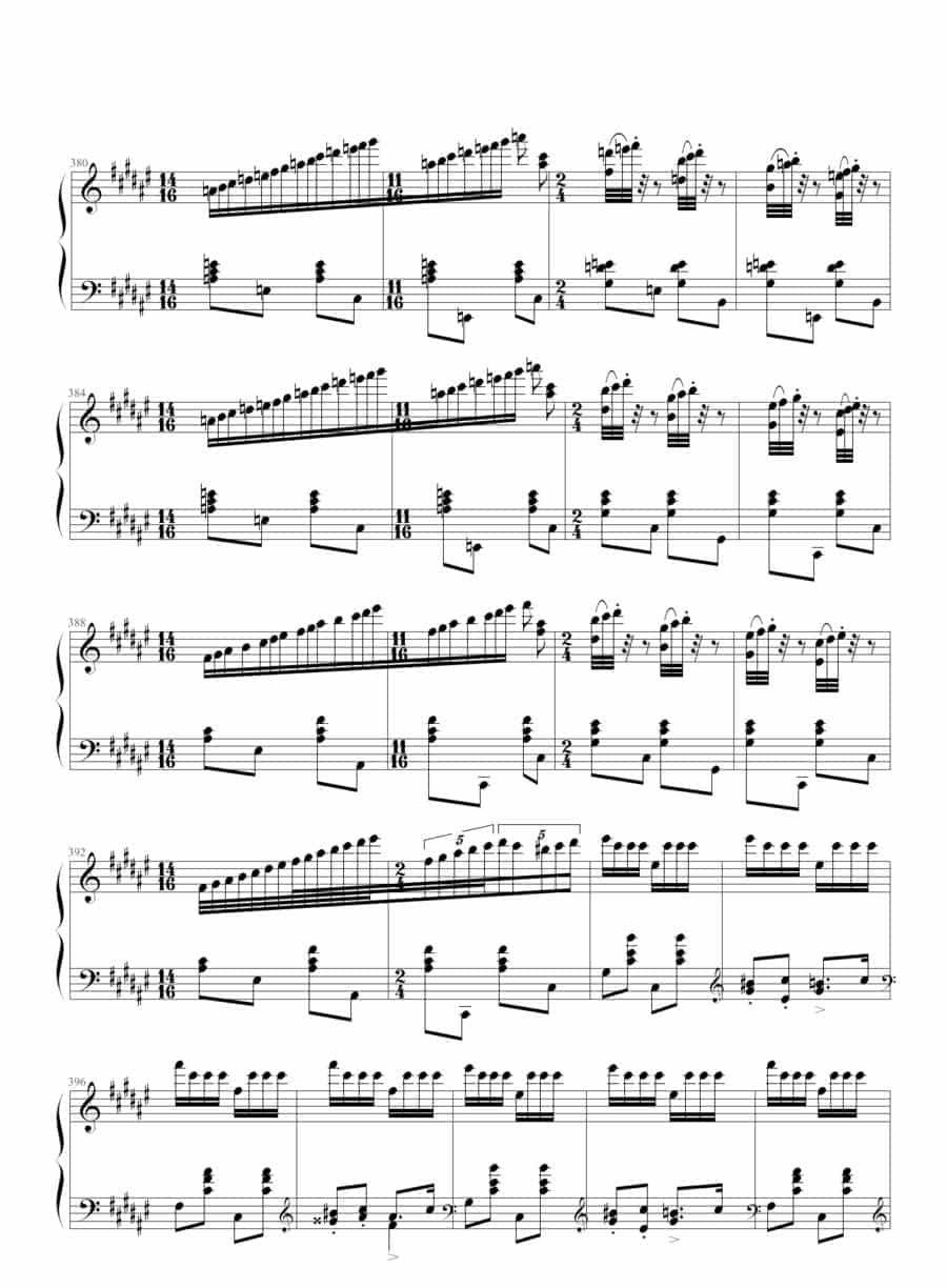 匈牙利狂想曲第二号 钢琴乐谱_第15张