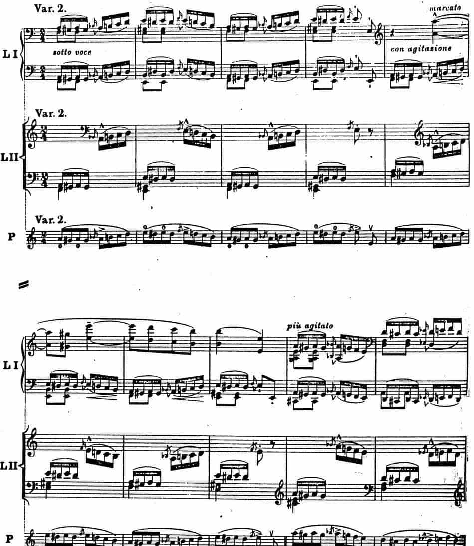 6首帕格尼尼大练习曲（Thema mit Variationen Etude Nr.6） 钢琴乐谱_第6张