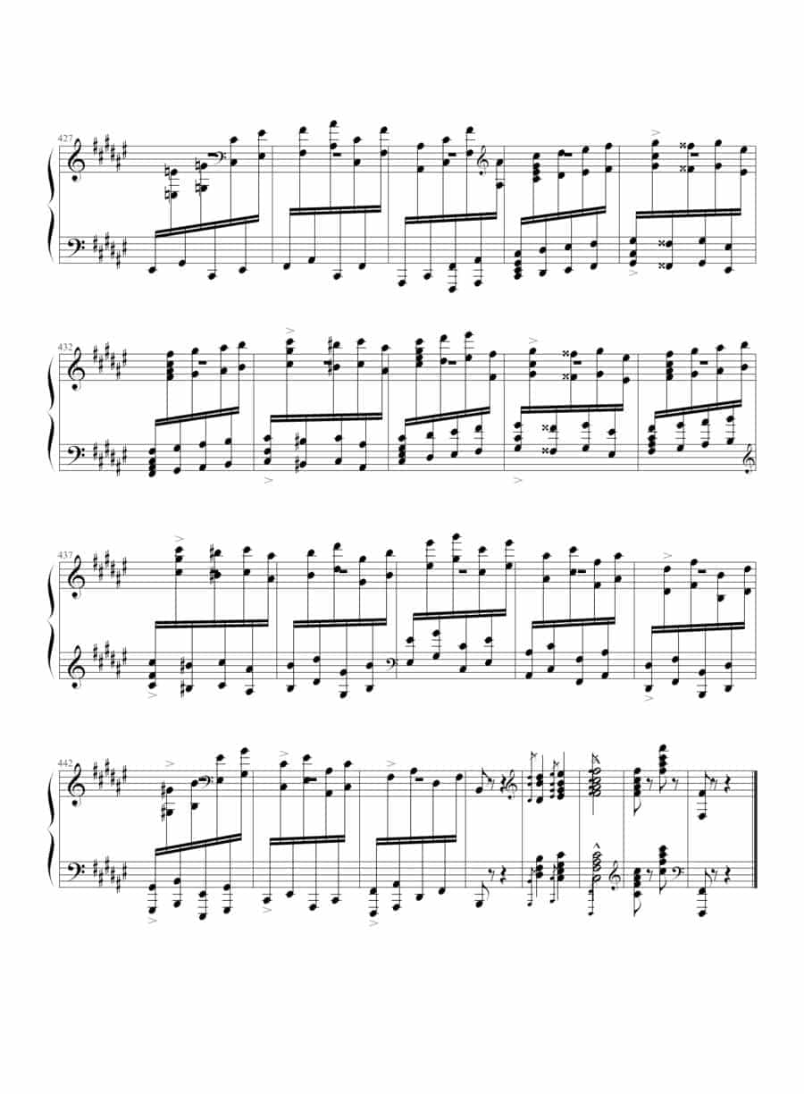 匈牙利狂想曲第二号 钢琴乐谱_第17张