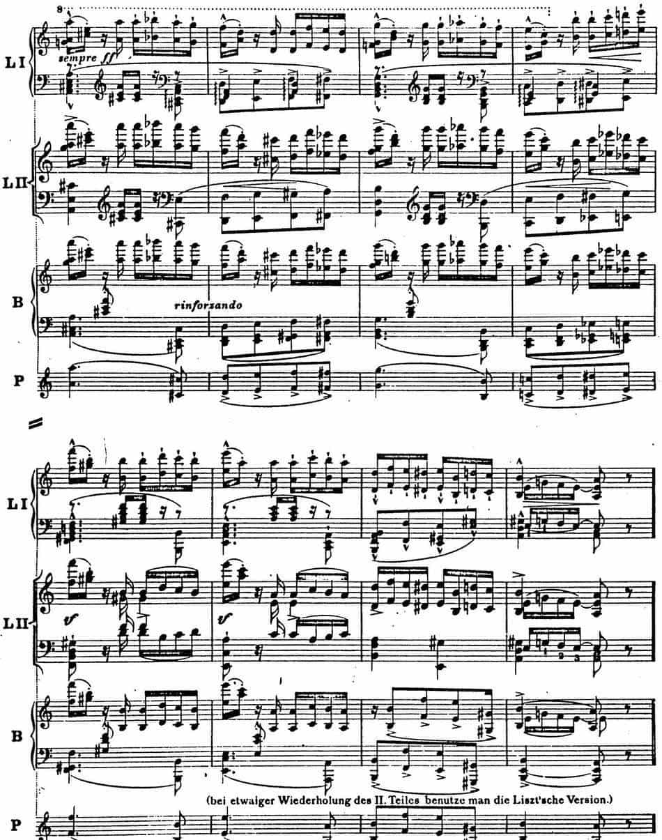 6首帕格尼尼大练习曲（Thema mit Variationen Etude Nr.6） 钢琴乐谱_第9张