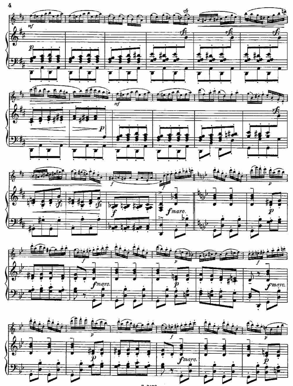 Die Mühle（Op.55 No.4）（长笛+钢琴伴奏） 长笛乐谱_第2张