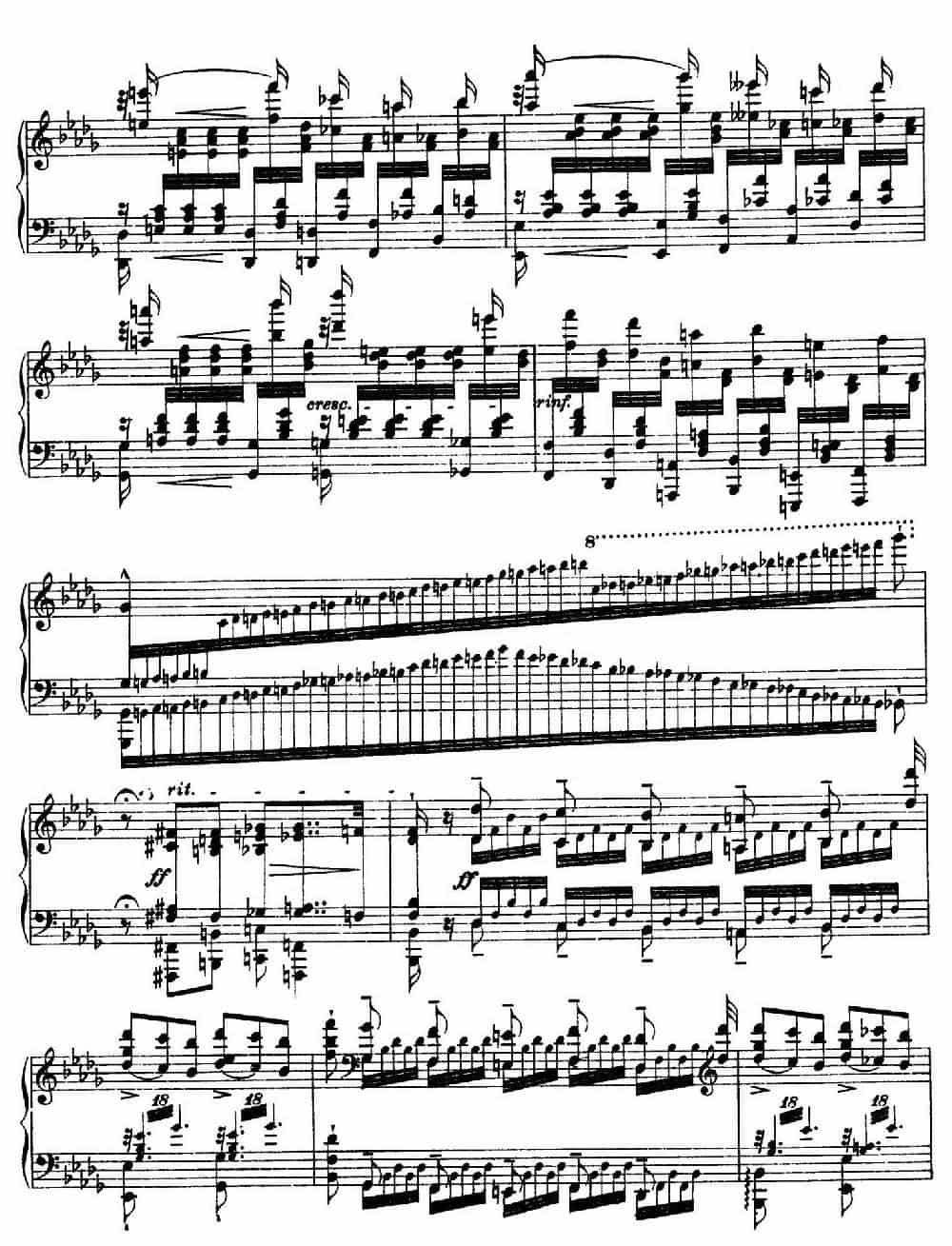12 Etudes d'execution Transcendante S.139（12首超技练习曲·12） 钢琴乐谱_第9张